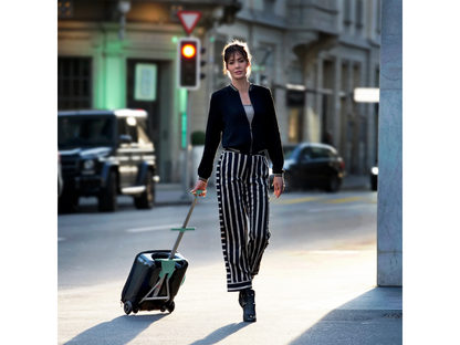 Kufr na kolečkách se sedátkem Eazy Green Blue