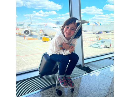 Kufr na kolečkách se sedátkem Eazy Green Blue