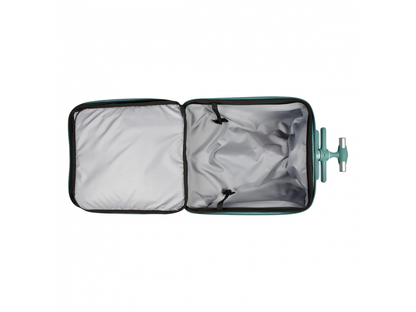 Kufr na kolečkách se sedátkem Eazy Green Blue