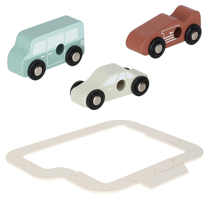 Dřevěná patrová garáž