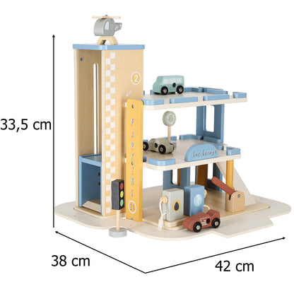Dřevěná patrová garáž