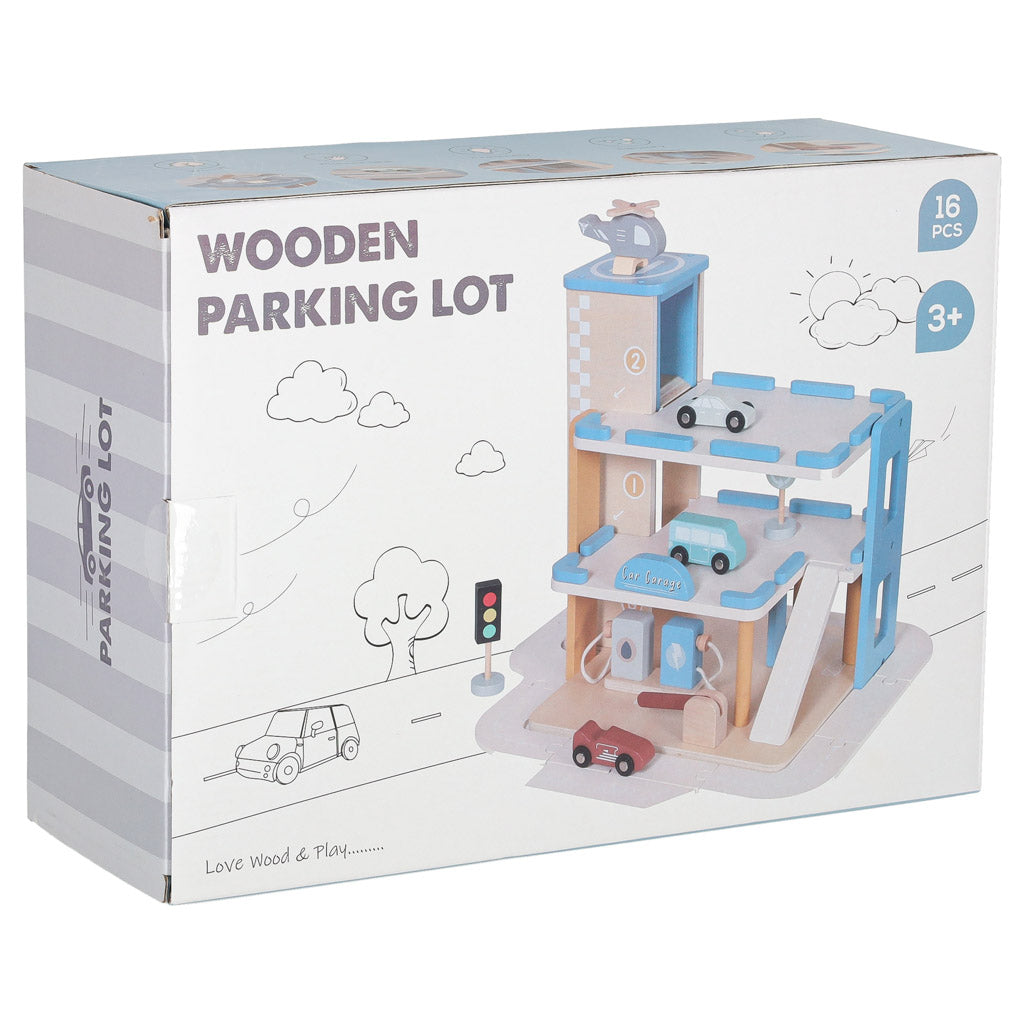 Dřevěná patrová garáž