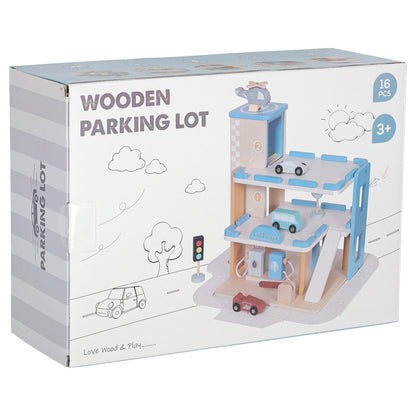 Dřevěná patrová garáž