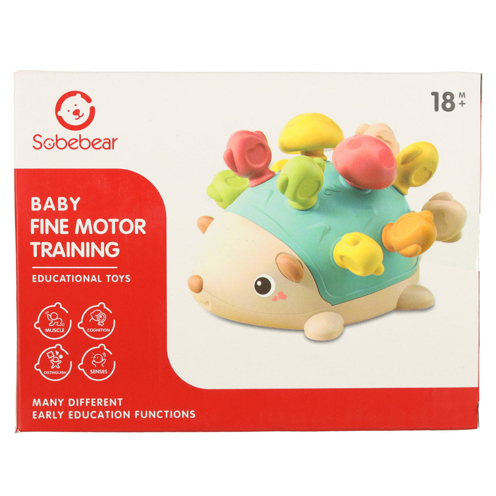 Montessori senzorický ježek (modrý)