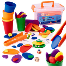 Barevné Montessori Puzzle - kreativní oblázky