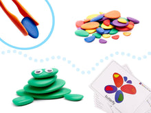 Barevné Montessori Puzzle - kreativní oblázky