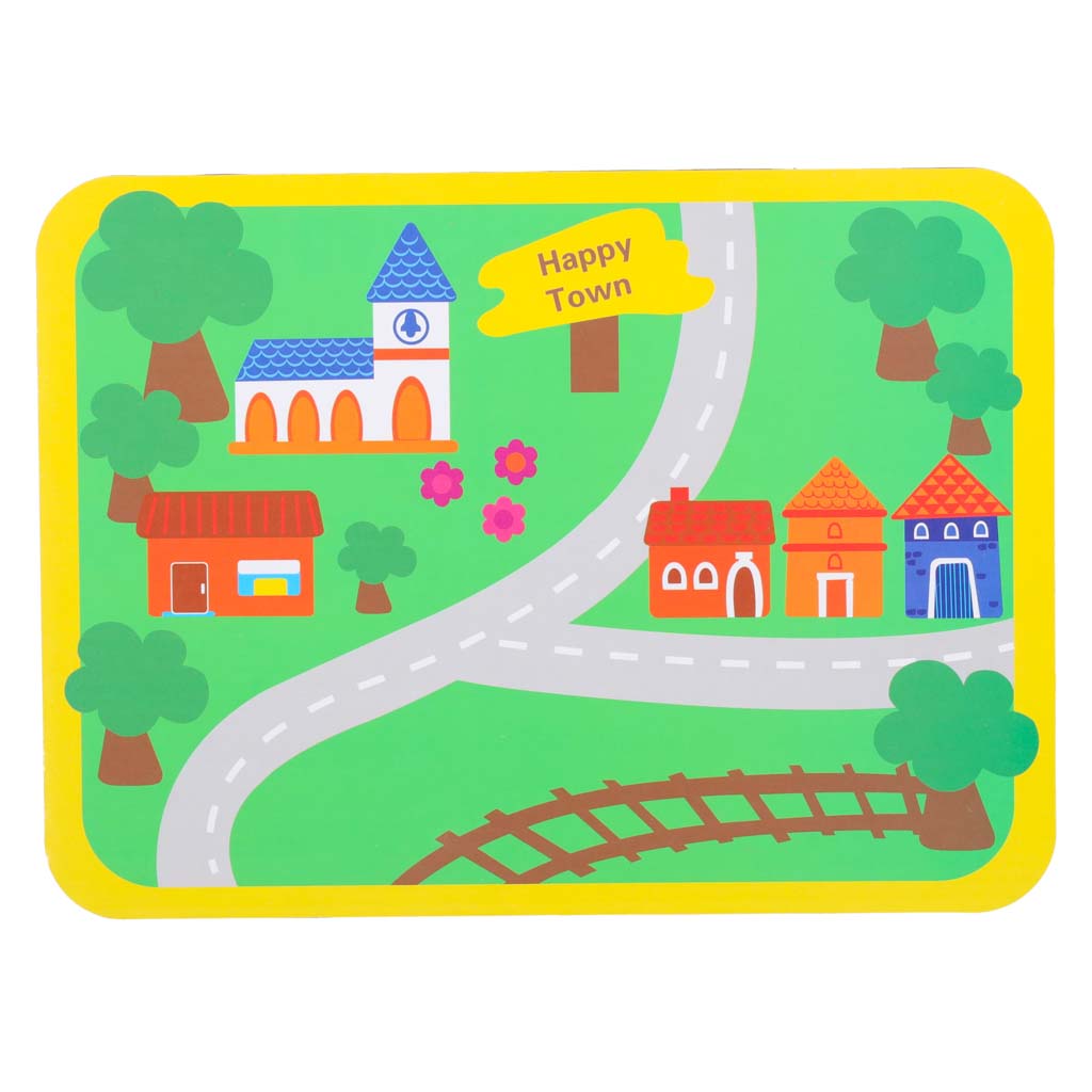 Dřevěné navlékací kostky – Auta a dopravní prostředky + hrací tabulka