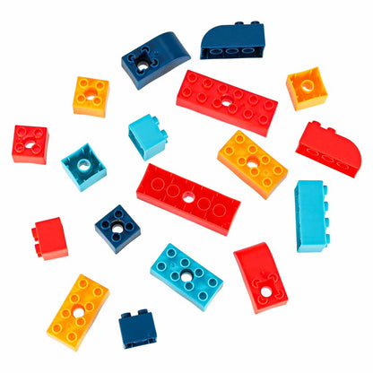 Konstrukční stavebnice s motorem – 116 dílů, pohyblivé prvky, STEM sada