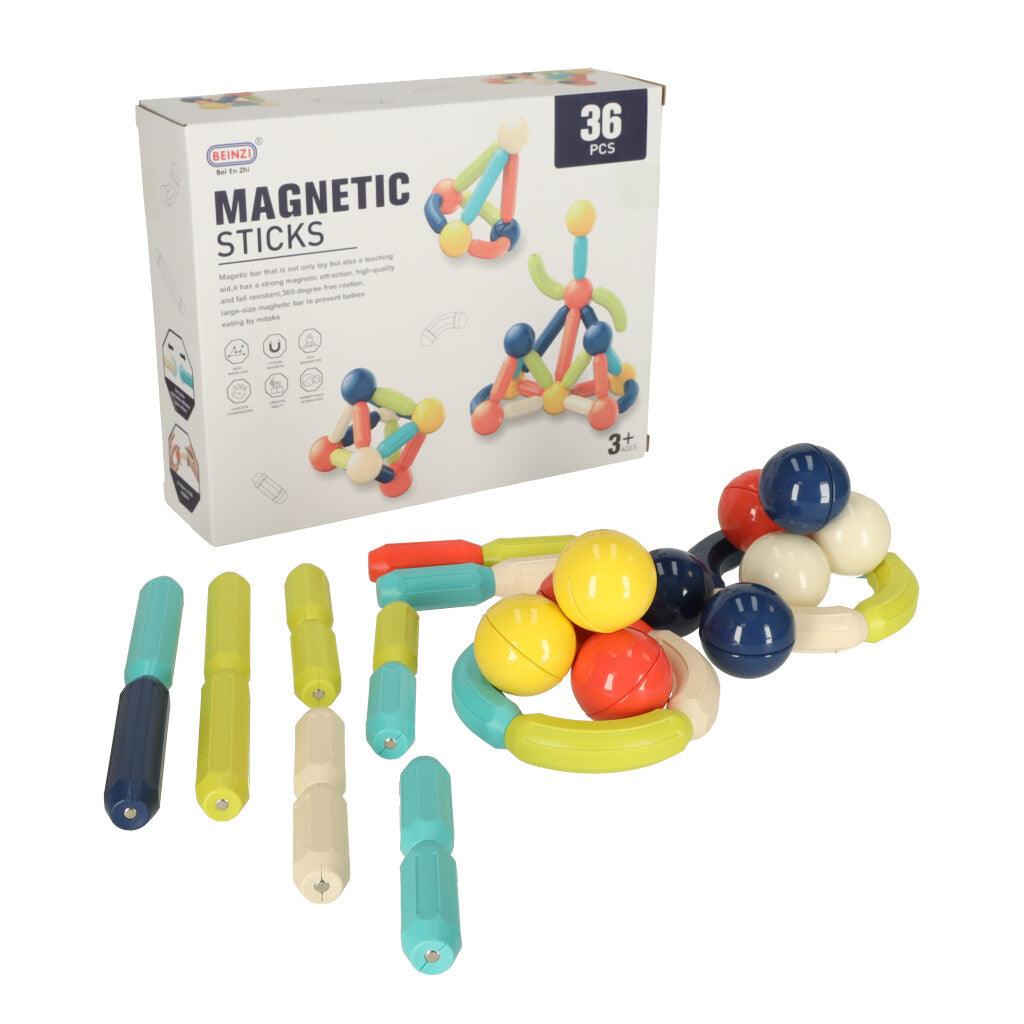 Magnetické stavebnice v krabici 36 ks