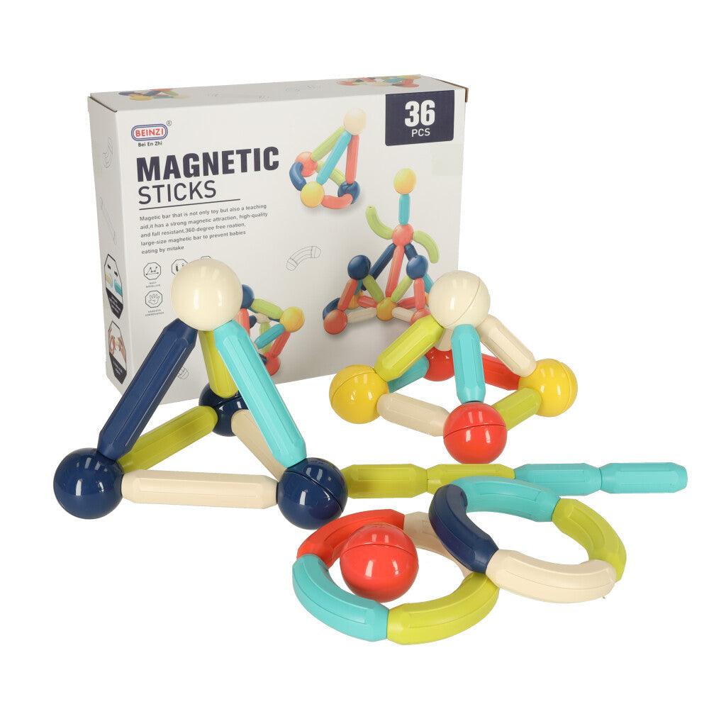 Magnetické stavebnice v krabici 36 ks