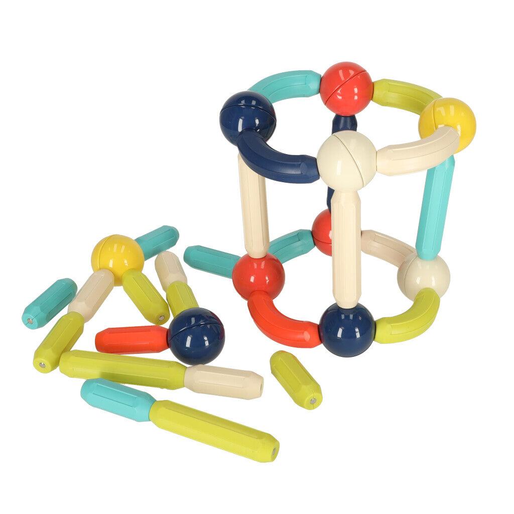 Magnetické stavebnice v krabici 36 ks