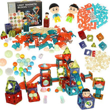Svítící magnetická kuličková dráha 202 ks