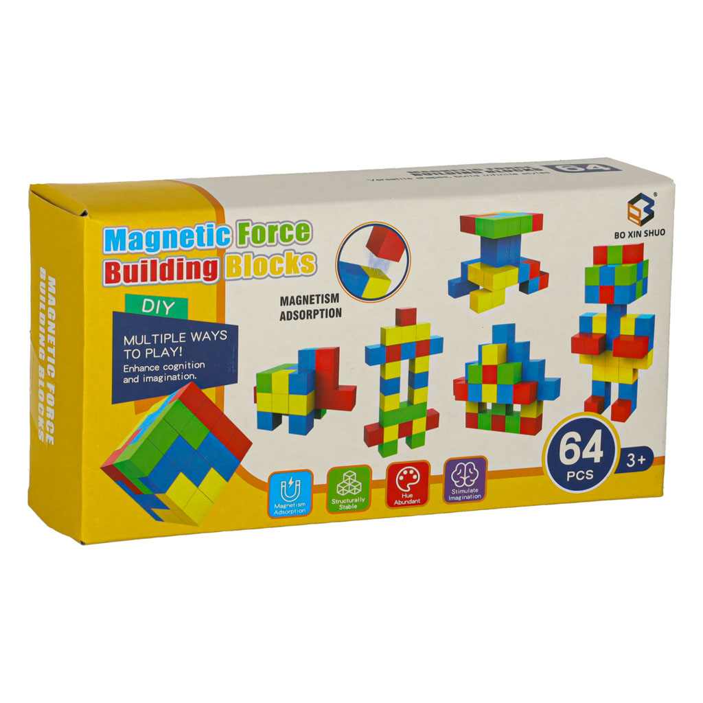 Magnetické kostky (64 ks)