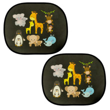 Statická sluneční clona do auta (2 ks, motiv zvířátek)