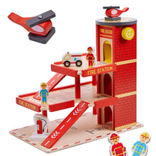 Dřevěná garáž pro hasičský sbor