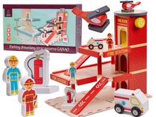 Dřevěná garáž pro hasičský sbor