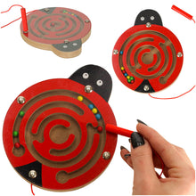 Magnetický labyrint beruška – logická hra s kuličkami
