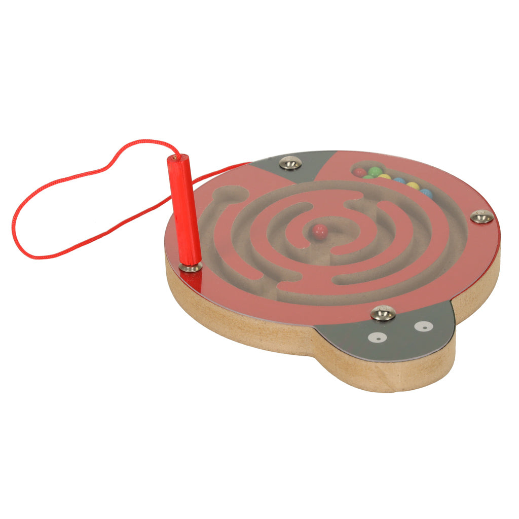 Magnetický labyrint beruška – logická hra s kuličkami