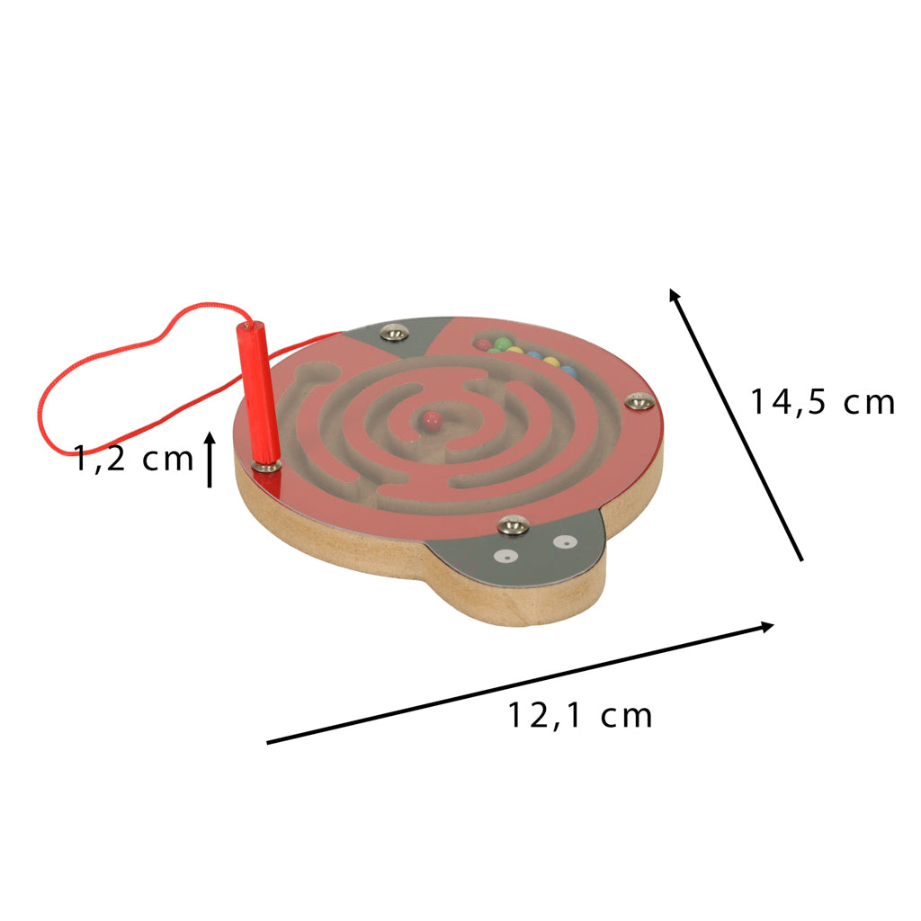 Magnetický labyrint beruška – logická hra s kuličkami