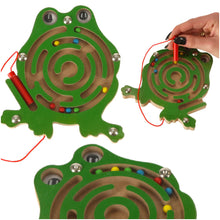 Magnetický labyrint žabka – logická hra s barevnými kuličkami