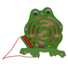 Magnetický labyrint žabka – logická hra s barevnými kuličkami