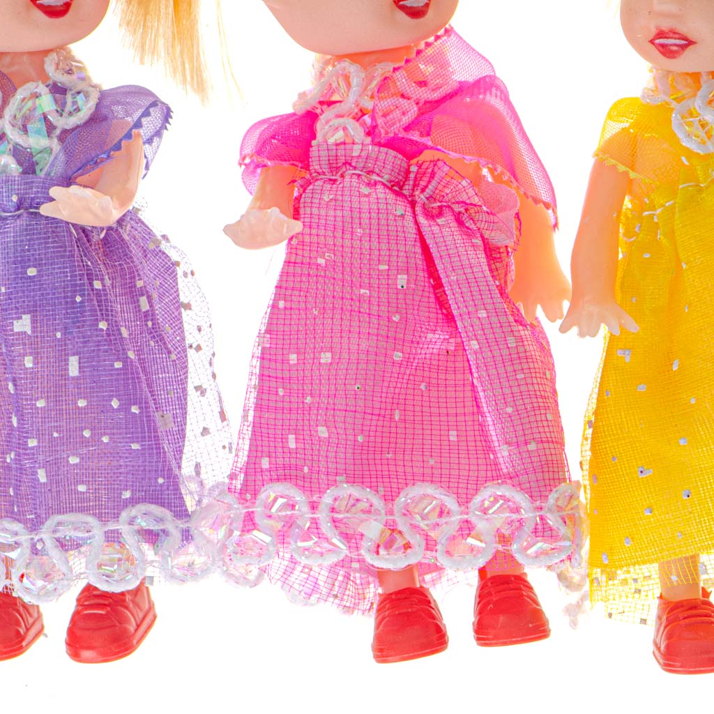 Sada mini panenek do domečku pro panenky – 3 ks (10 cm)