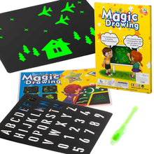 Magická tabulka na kreslení světlem + UV pero – kreativní sada