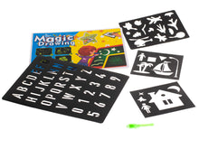 Magická tabulka na kreslení světlem + UV pero – kreativní sada