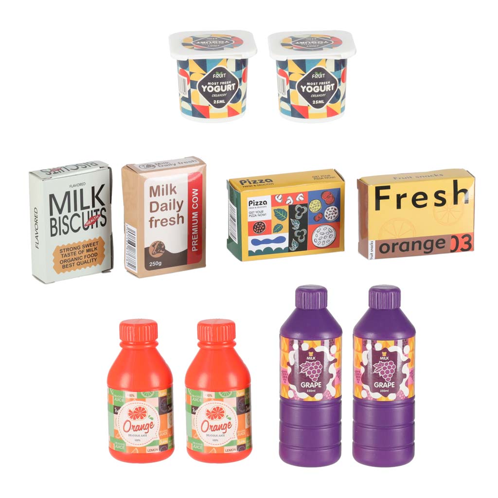 Dřevěný trh LULILO Melo – supermarket s pokladnou