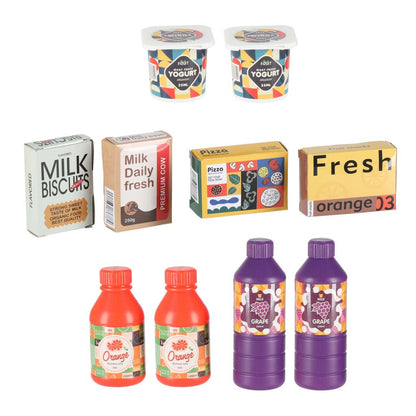 Dřevěný trh LULILO Melo – supermarket s pokladnou