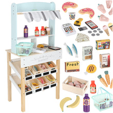 Dřevěný trh LULILO Melo – supermarket s pokladnou