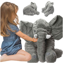 Velký šedý plyšový slon 60cm