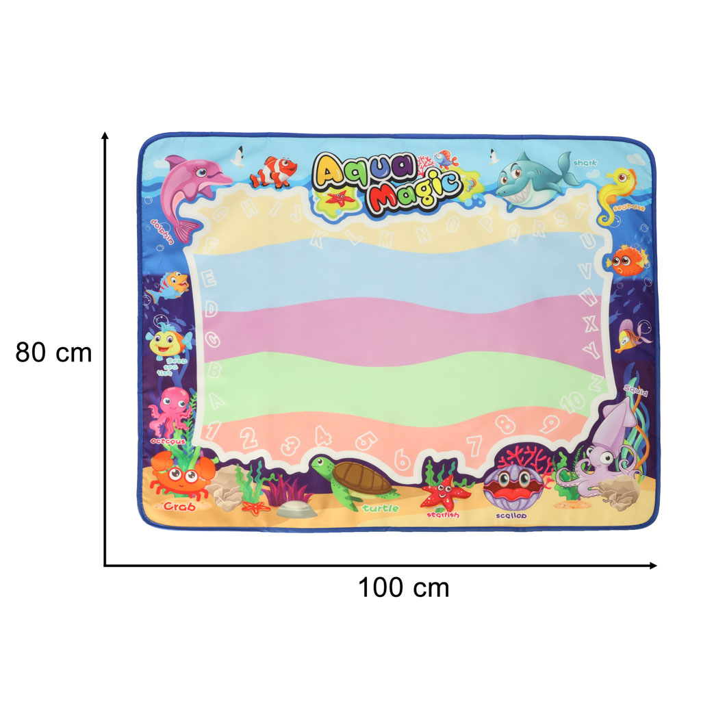 Vodní kreslicí podložka XXL s doplňky – 100 × 80 cm