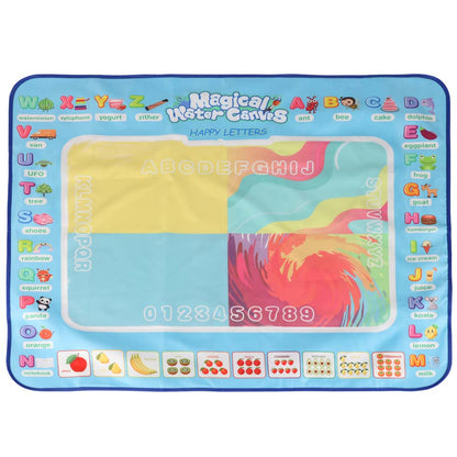Vodní malovací podložka s příslušenstvím – 100 × 80 cm, abeceda