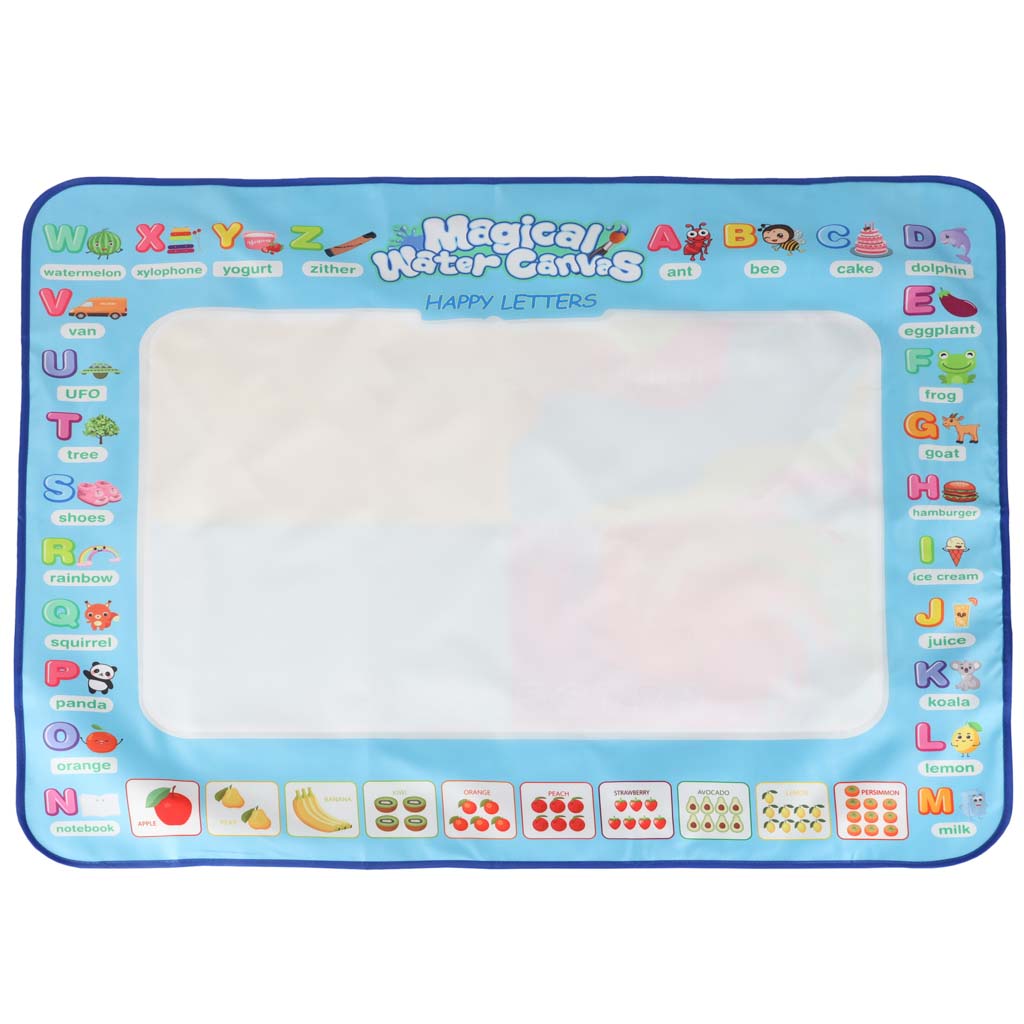 Vodní malovací podložka s příslušenstvím – 100 × 80 cm, abeceda
