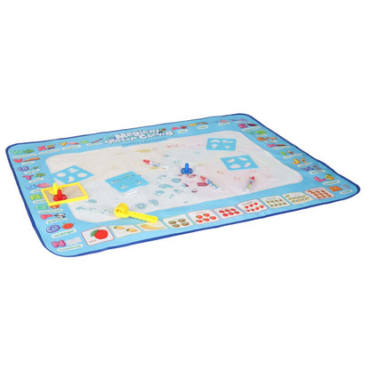 Vodní malovací podložka s příslušenstvím – 100 × 80 cm, abeceda