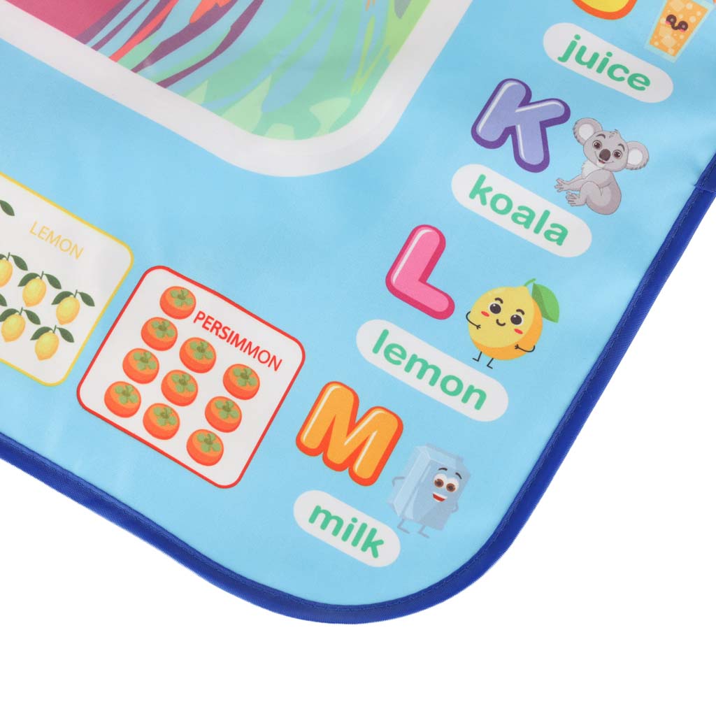 Vodní malovací podložka s příslušenstvím – 100 × 80 cm, abeceda