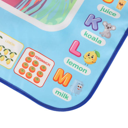 Vodní malovací podložka s příslušenstvím – 100 × 80 cm, abeceda