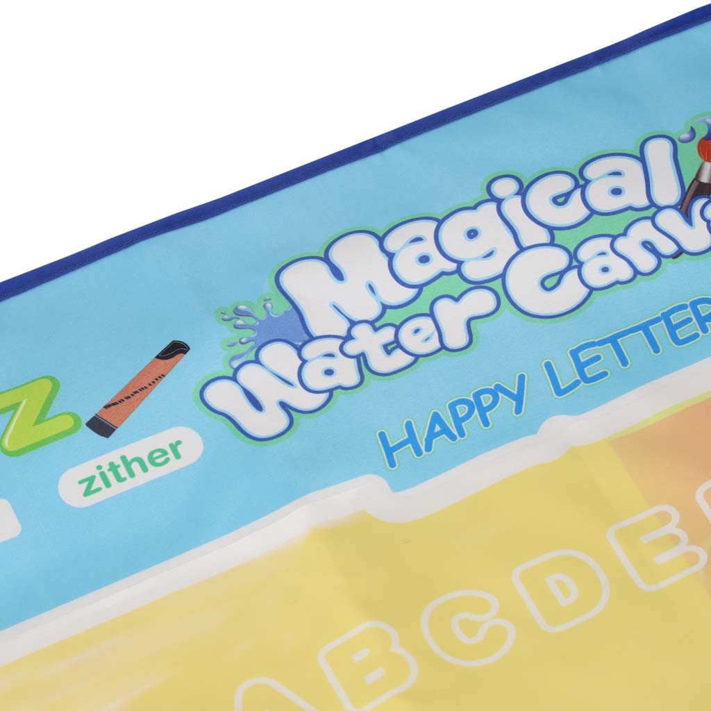 Vodní malovací podložka s příslušenstvím – 100 × 80 cm, abeceda