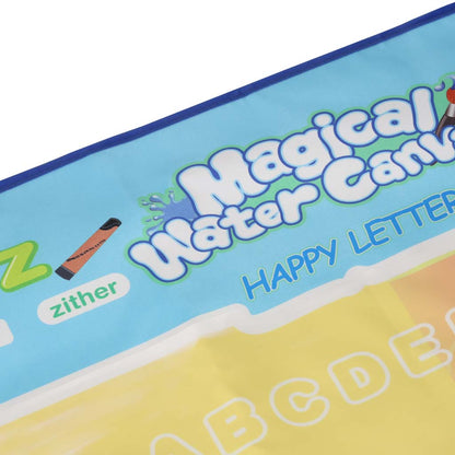 Vodní malovací podložka s příslušenstvím – 100 × 80 cm, abeceda