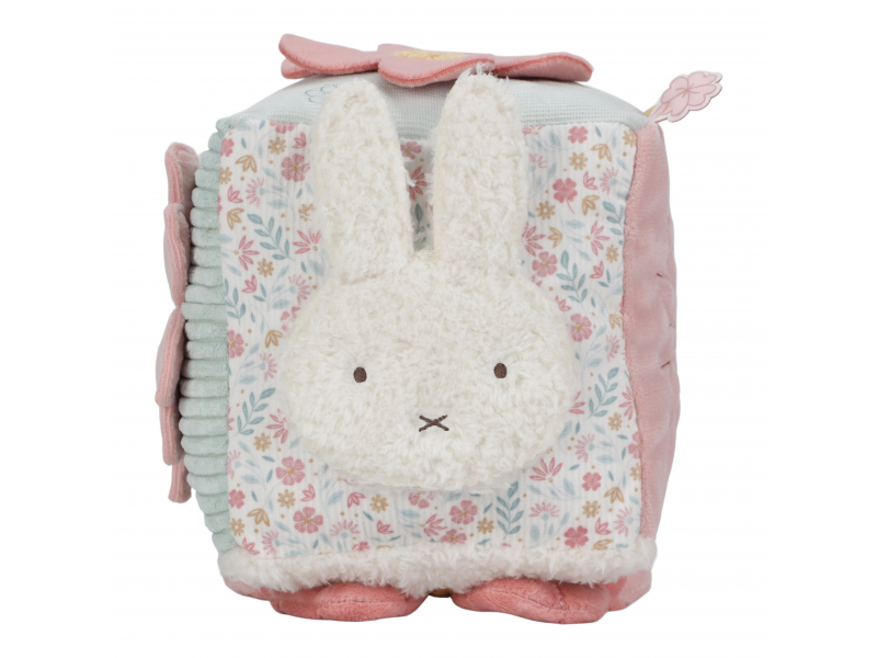 Kostka textilní s aktivitami králíček Miffy Lucky Blossom