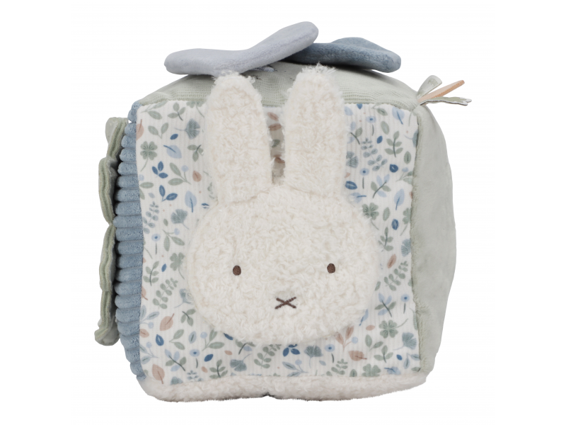 Kostka textilní s aktivitami králíček Miffy Lucky Leaves