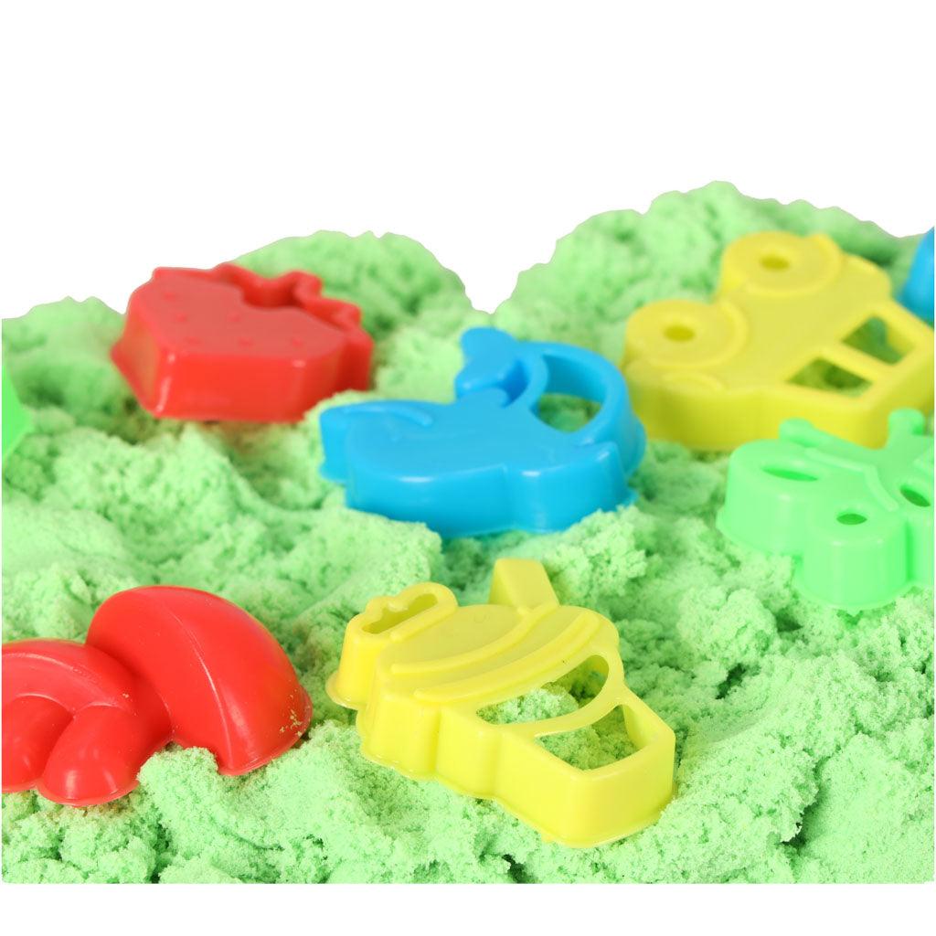 Kinetický písek 350g v kbelíku s formičkami