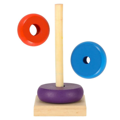Dřevěná věž Pyramida Duha 13cm