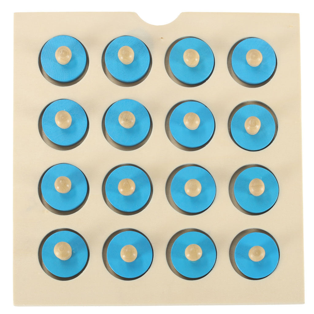 Dřevěná paměťová hra Montessori puzzle