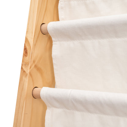 Dětský regál na knihy – Montessori knihovnička ze dřeva