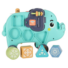 Interaktivní třídič kostek Montessori sloník 26 cm