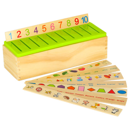 Dřevěný sorter – logická skládačka přiřazení obrázků