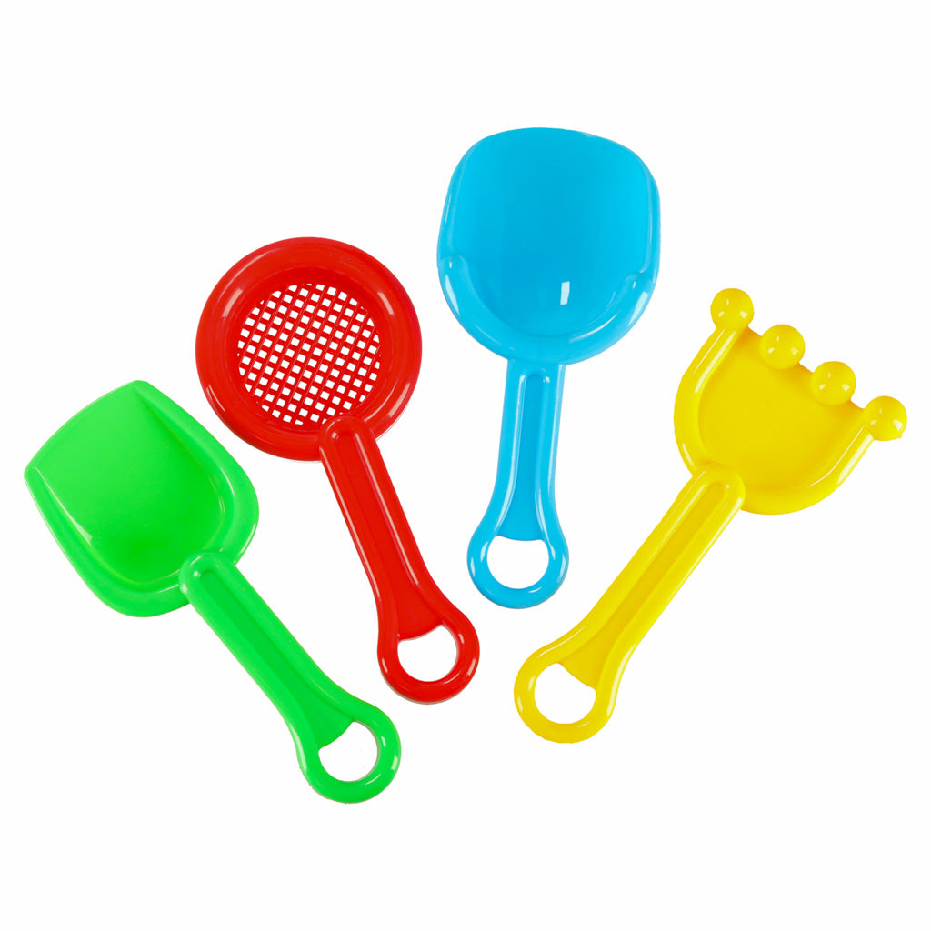 Sada hraček na písek a vodu – loďka, formičky a stříkačka (12 dílů)