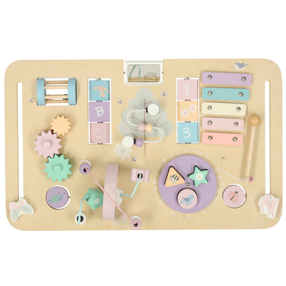 Dřevěný senzorický stolek LULILO LUDO – růžový